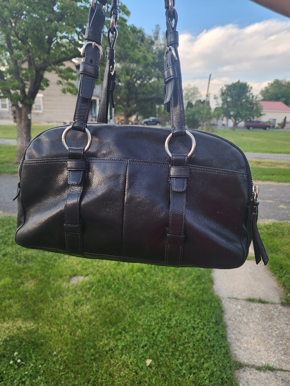 Coach Bonnie Cashin Soho Shoulder Bag, Black Leather, EUC, 2008, 12696 - Picture 3 of 16